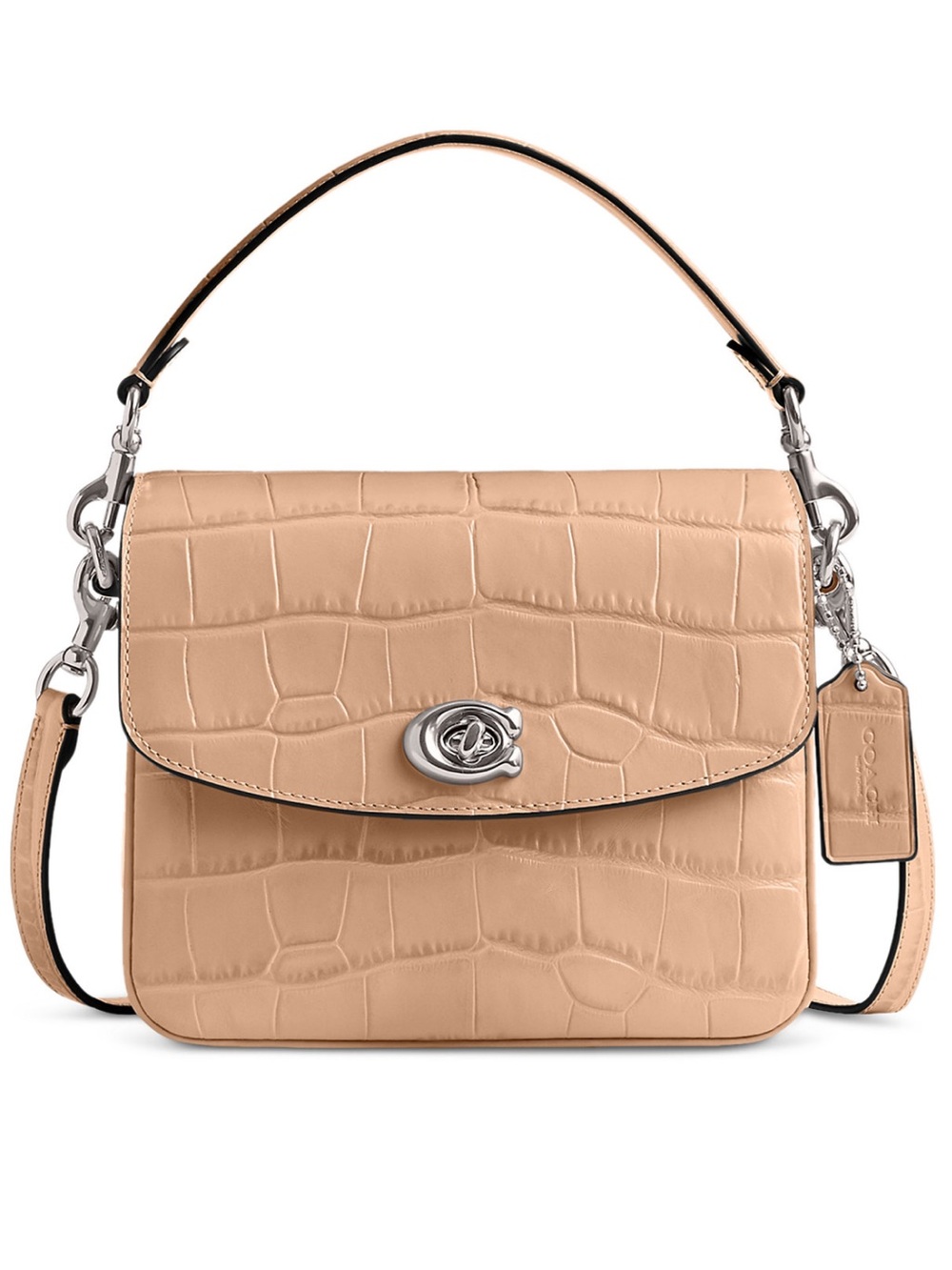 ‼️Like New Coach Embossed Croc Leather Cassie 19 Crossbody Bag